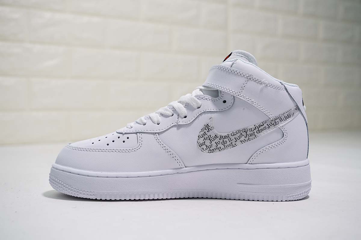 Nike Air Force 1 AF1 Mid 'Just Do it' White