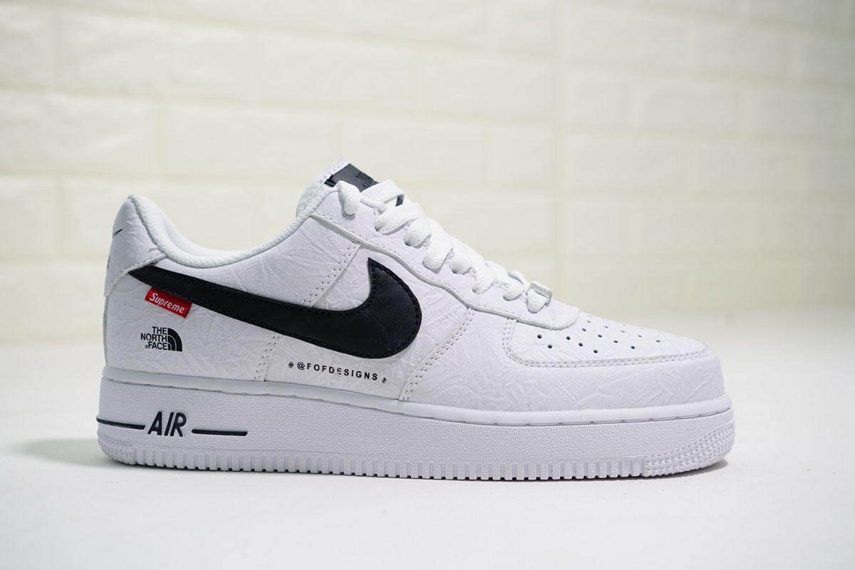 nike supreme north face air force 1