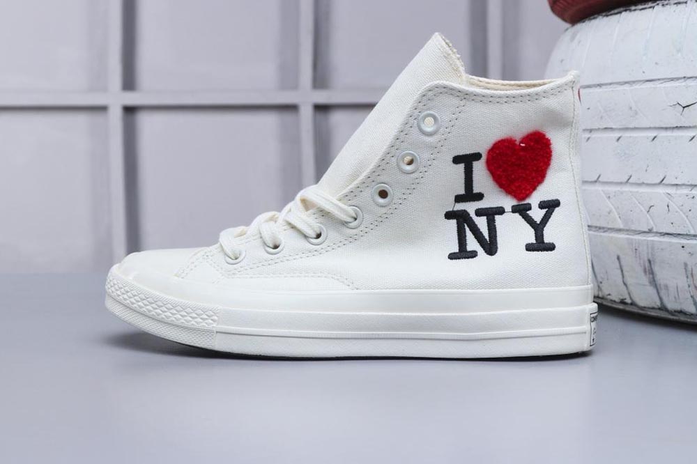 Converse Valentine's Day 2019 All Star High Top I Love NY White
