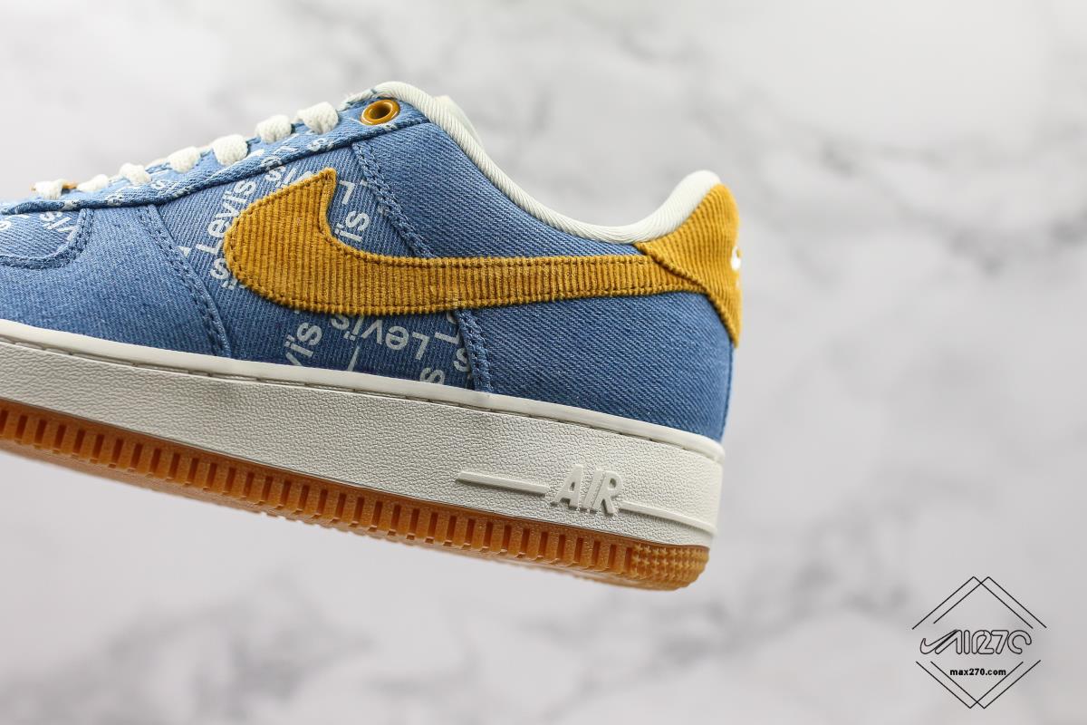 Customize Leevi's X Nike By You Air Force 1 LTX Denim water blue