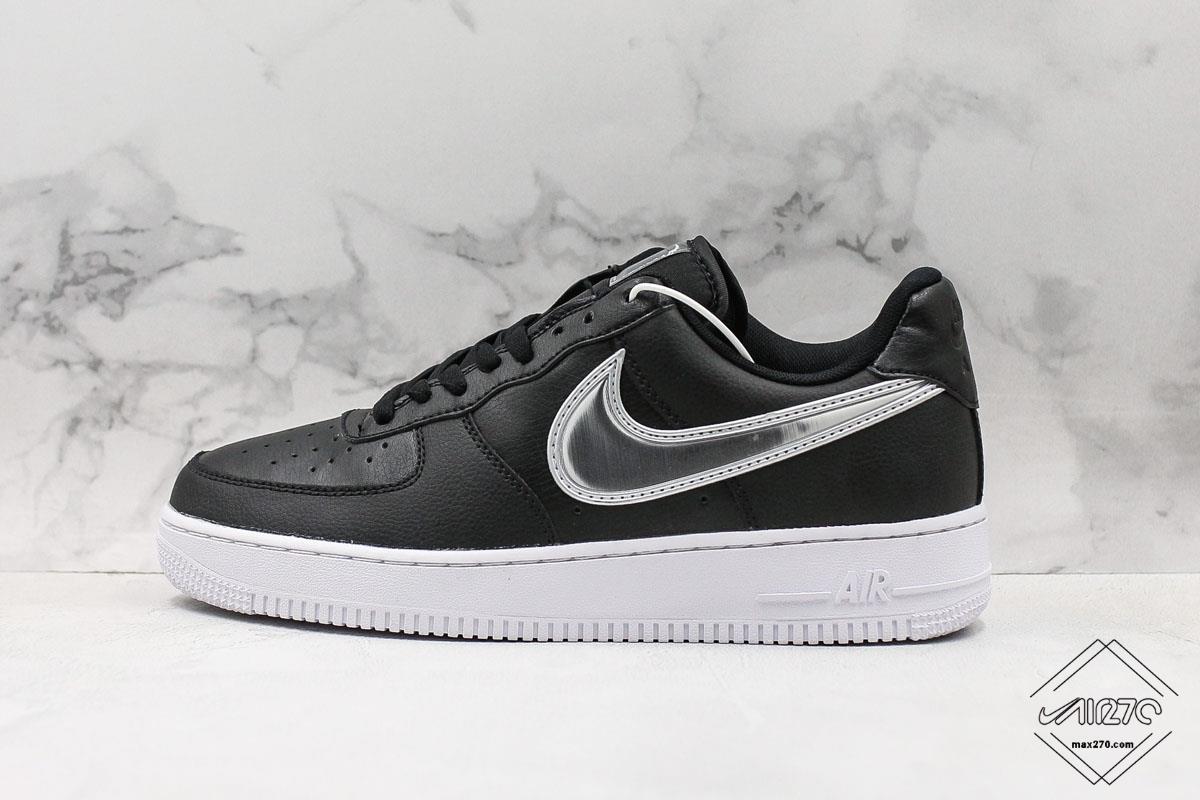 Nike Air Force 1 Low Oversized Swoosh Black/White