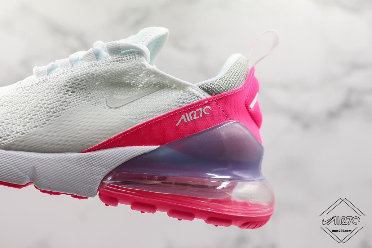 Nike Air Max 270 White/Aluminum Grey-Pink
