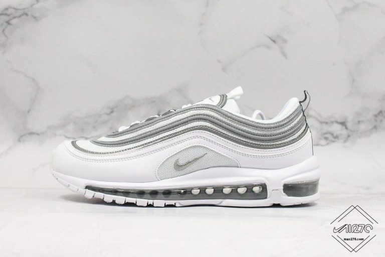 white metallic silver air max 97