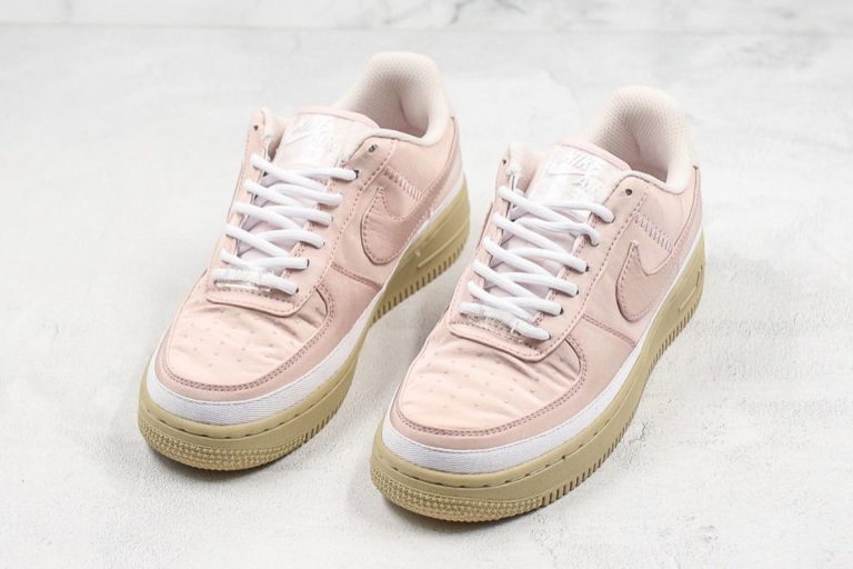 pink suede air force 1 gum sole