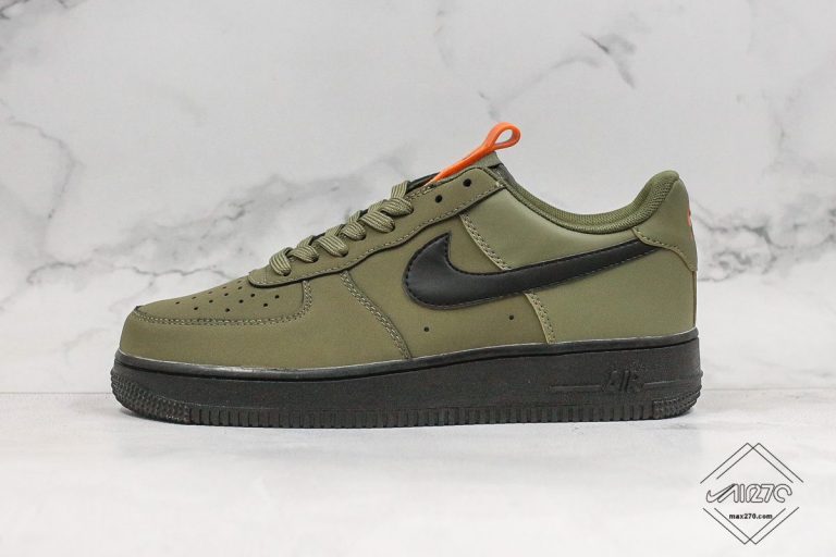 Nike Air Force 1 07 Khaki Dark Green Medium Olive /Black-Starfish