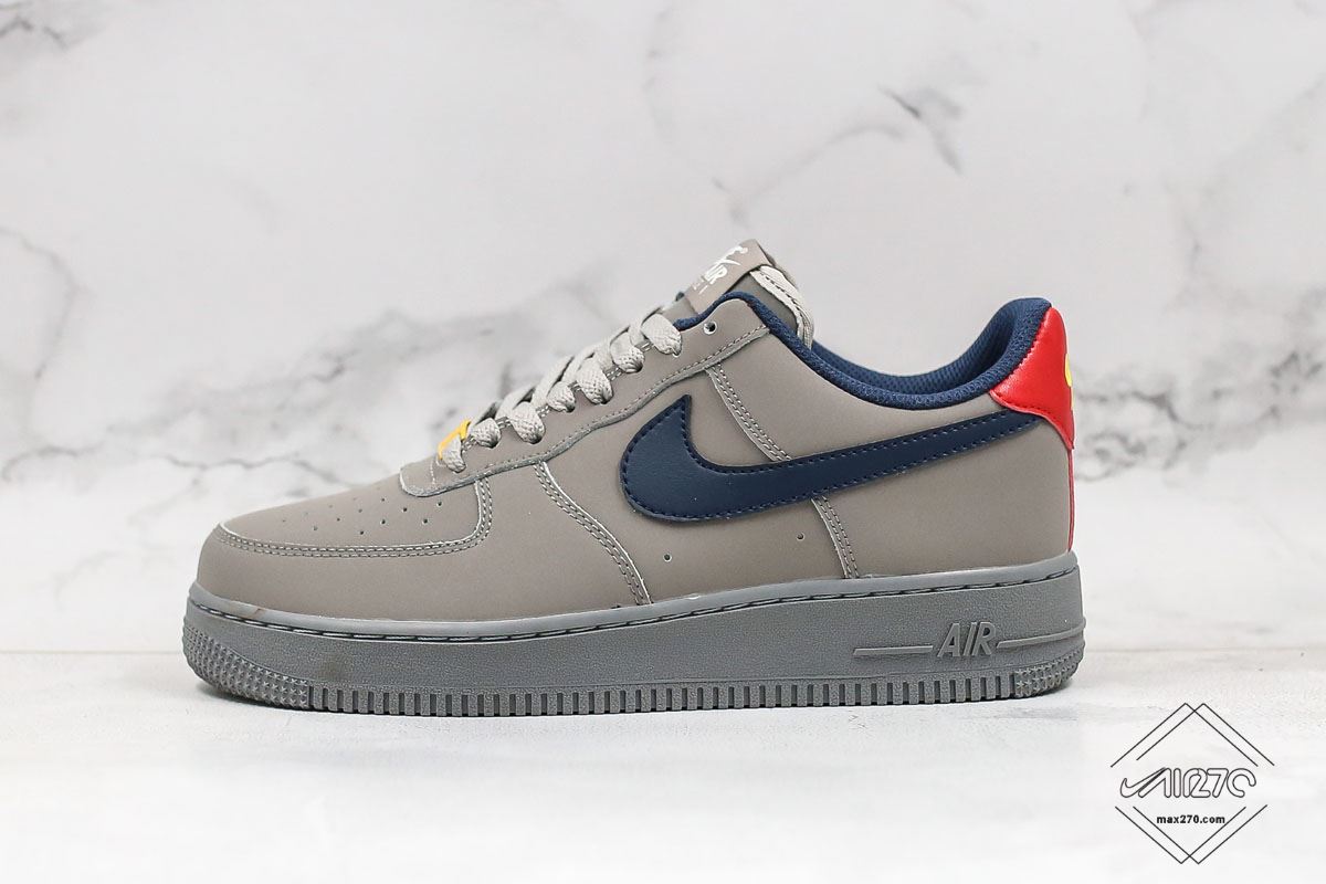 red white and navy blue air force ones