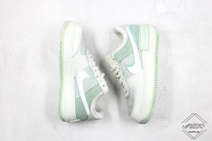 Nike Air Force 1 Shadow Pistachio Frost white swoosh