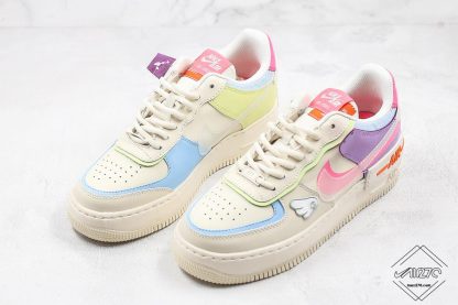 Wmns Nike Air Force 1 Shadow Beige blue