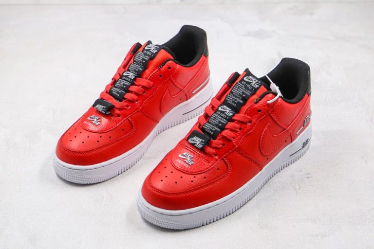 Sale Nike Air Force 1 07 Lv8 Double Air Pack Laser Crimson Online 0018