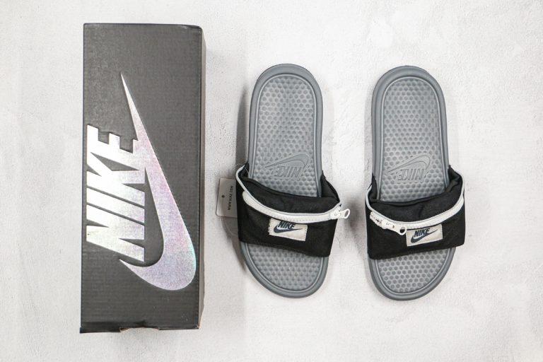 nike slides zipper