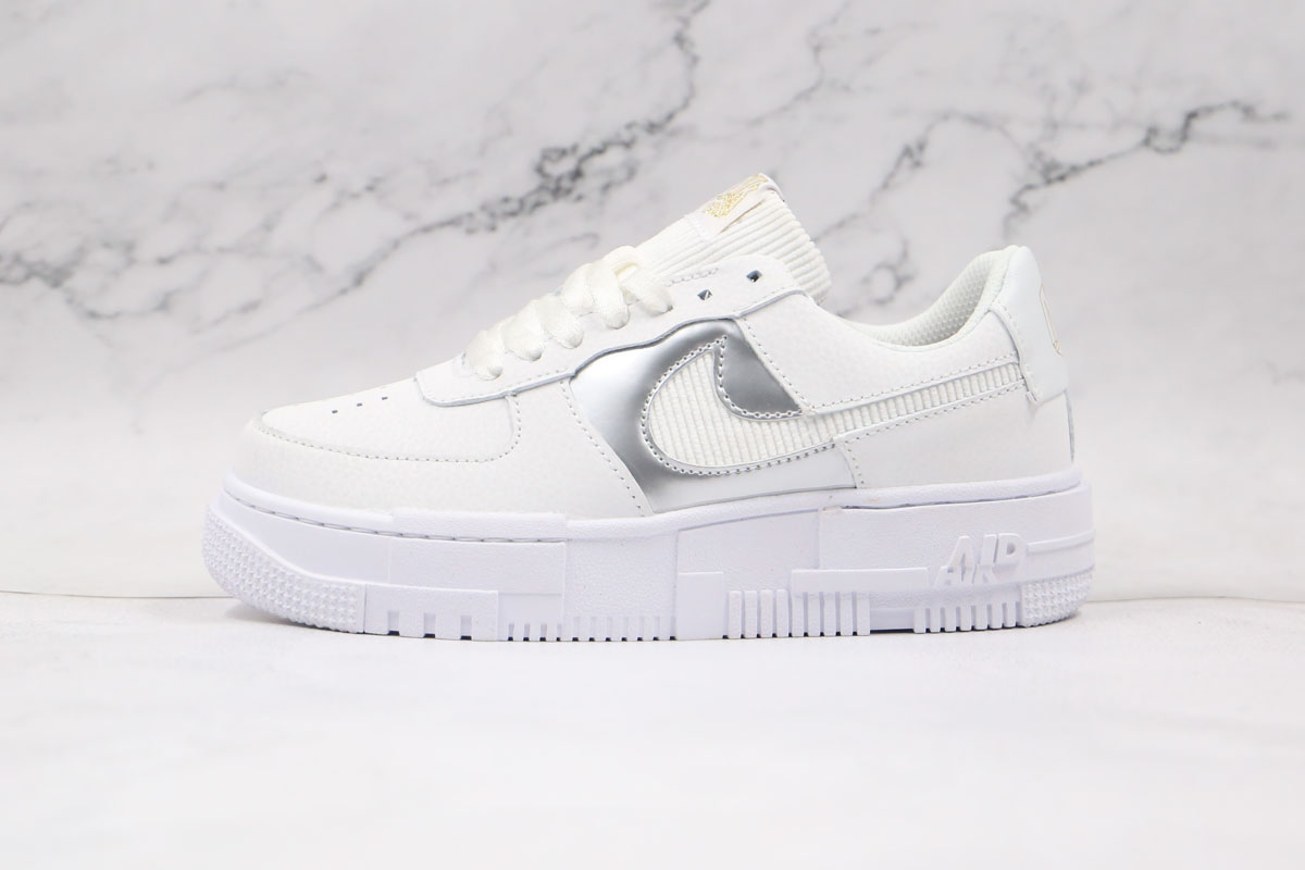 Buy nike air force 1 white gold chain> OFF-54%