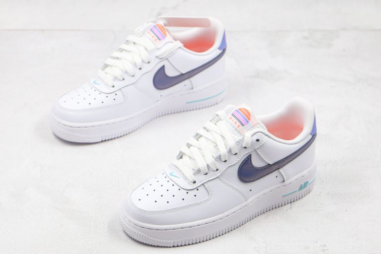 Nike Air Force 1 Sunset Branding White Dark Purple Dust