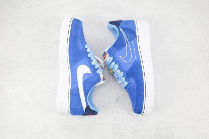 Nike Air Force 1 Low First Use University Blue white swoosh