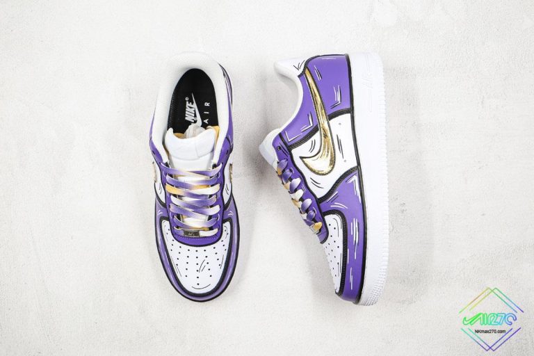 Nike Air Force 1 Low Purple Gold Lila Gold