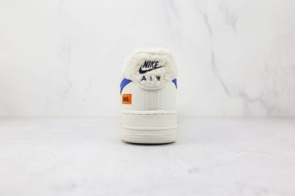 Sherpa Fleece Nike Air Force 1 Low Blue heel