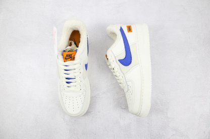 Sherpa Fleece Nike Air Force 1 Low Blue tongue